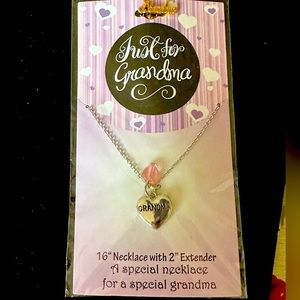 🦋 Necklace & Pin for Grandma silvertone & gold tone 16”w/2”extender nwt